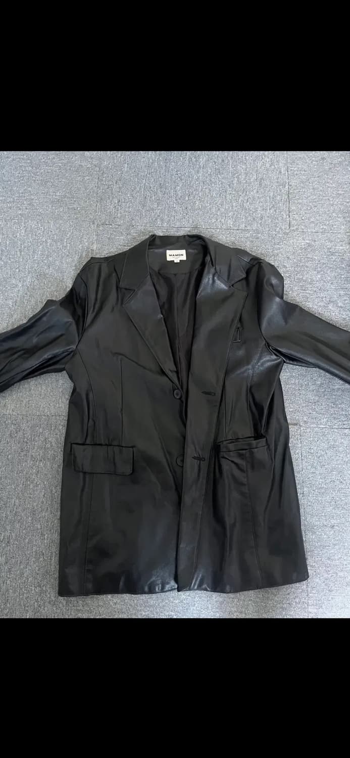 오버핏 가죽 블레이저 상품이미지2