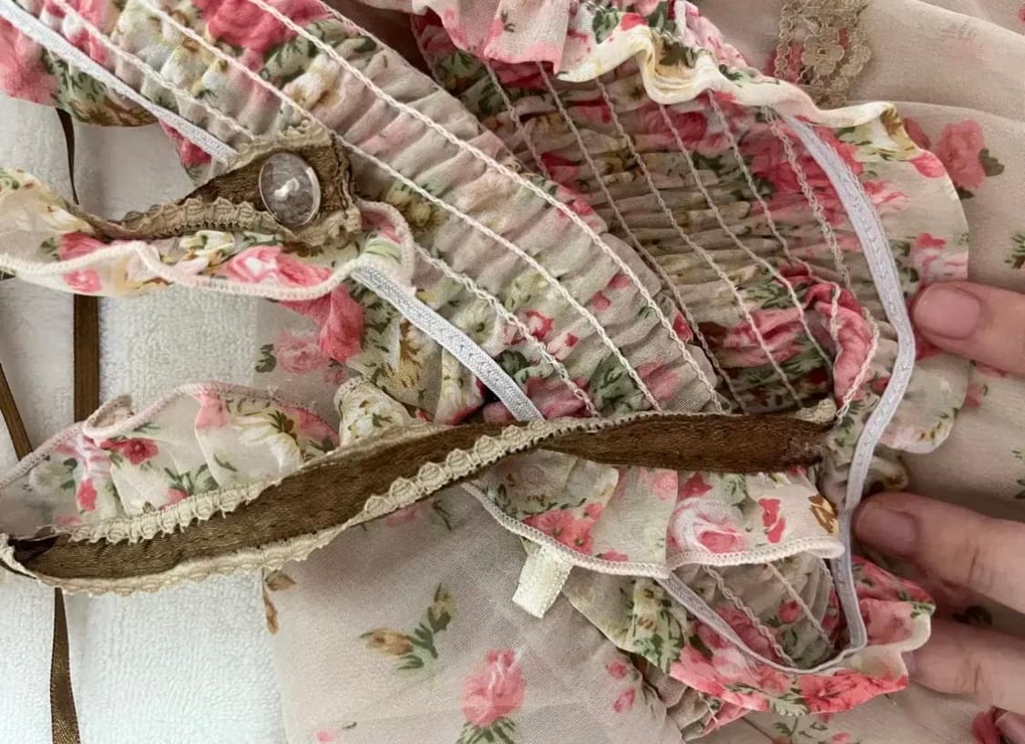 axes famme 엑시즈팜 모리걸 뷔스티에 원피스 빈티지 갸루 히메 상품이미지3