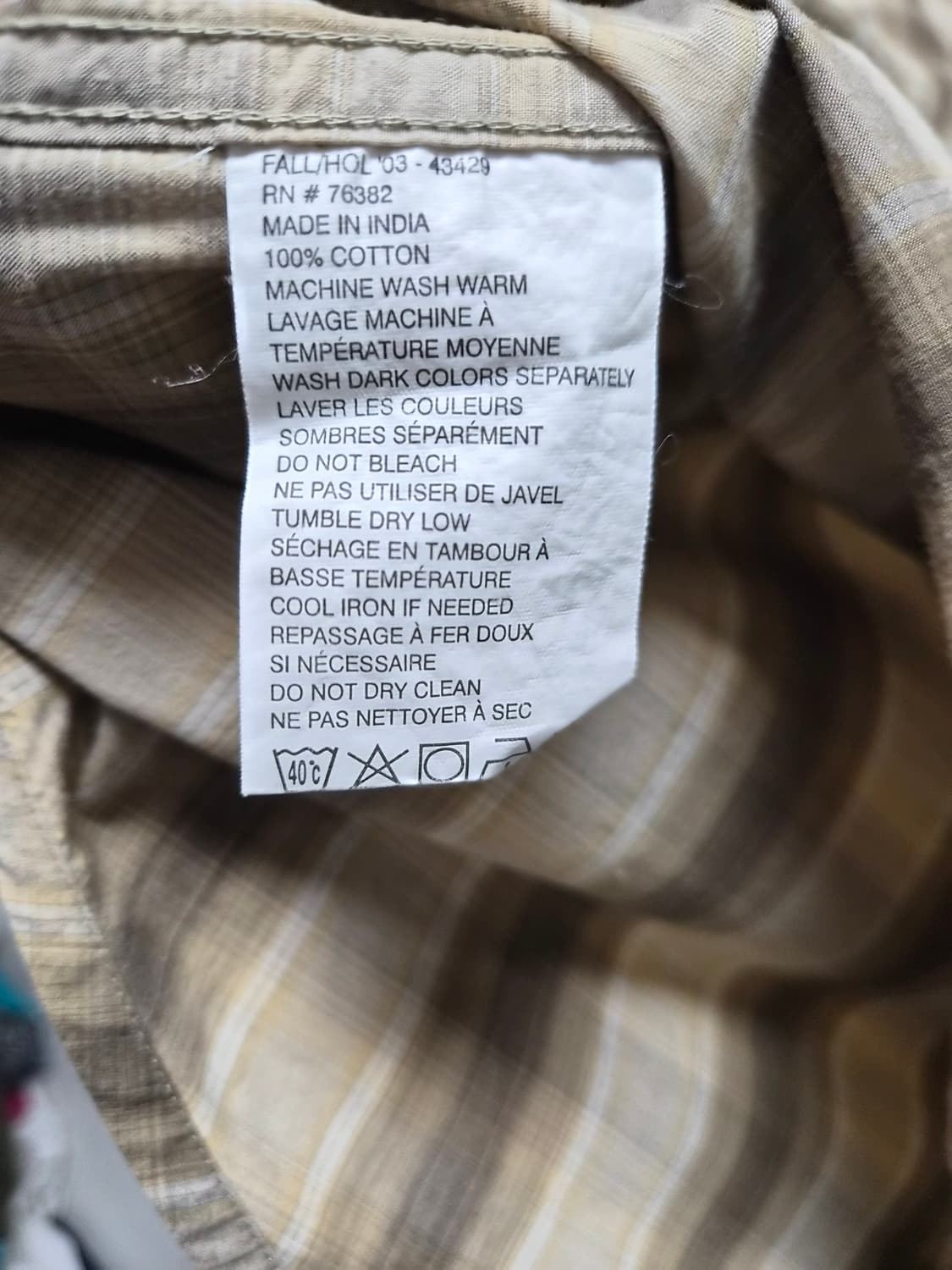 팀버랜드Timberland 코튼 체크 셔츠 XL - S389 상품이미지6