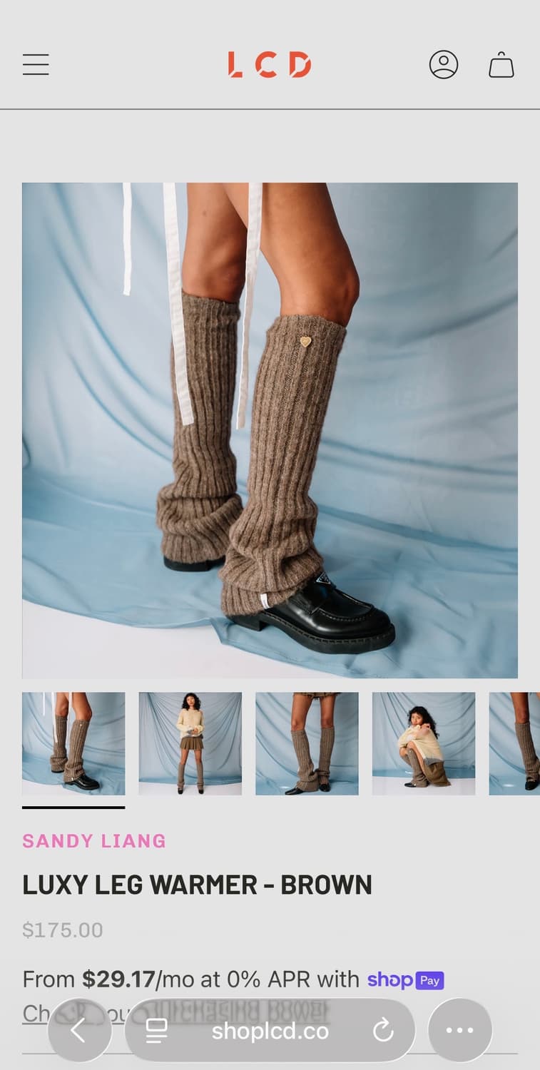 샌디리앙 레그워머 브라운 상품이미지6