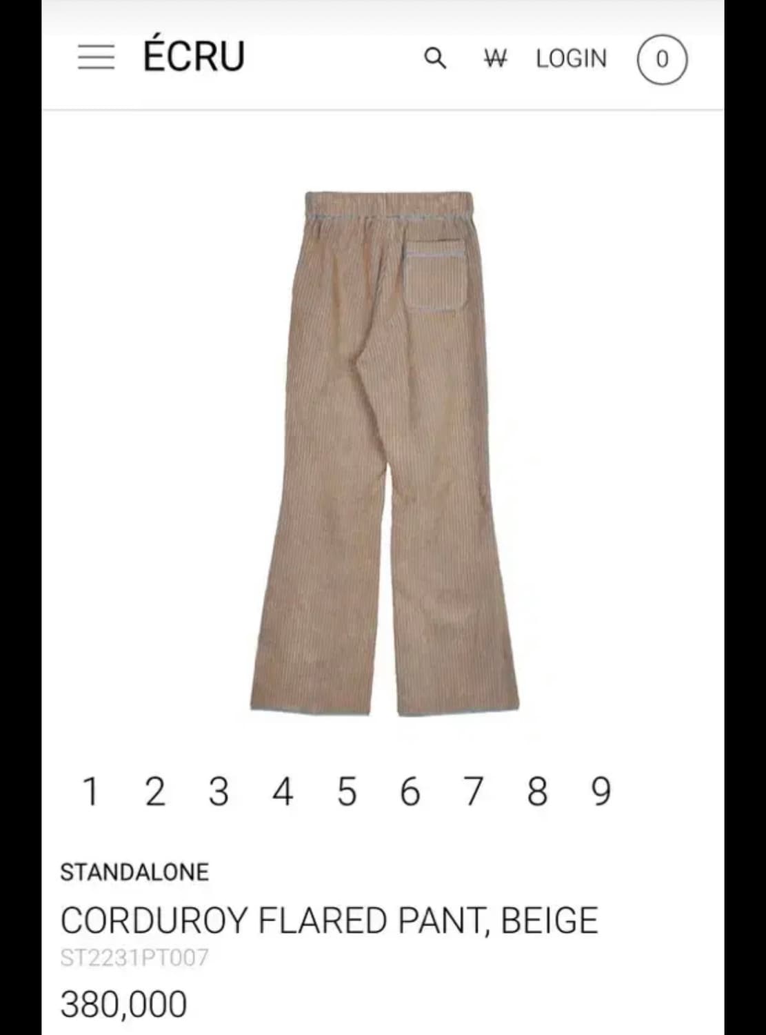 Standalone 코듀로이 팬츠 2사이즈 상품이미지2