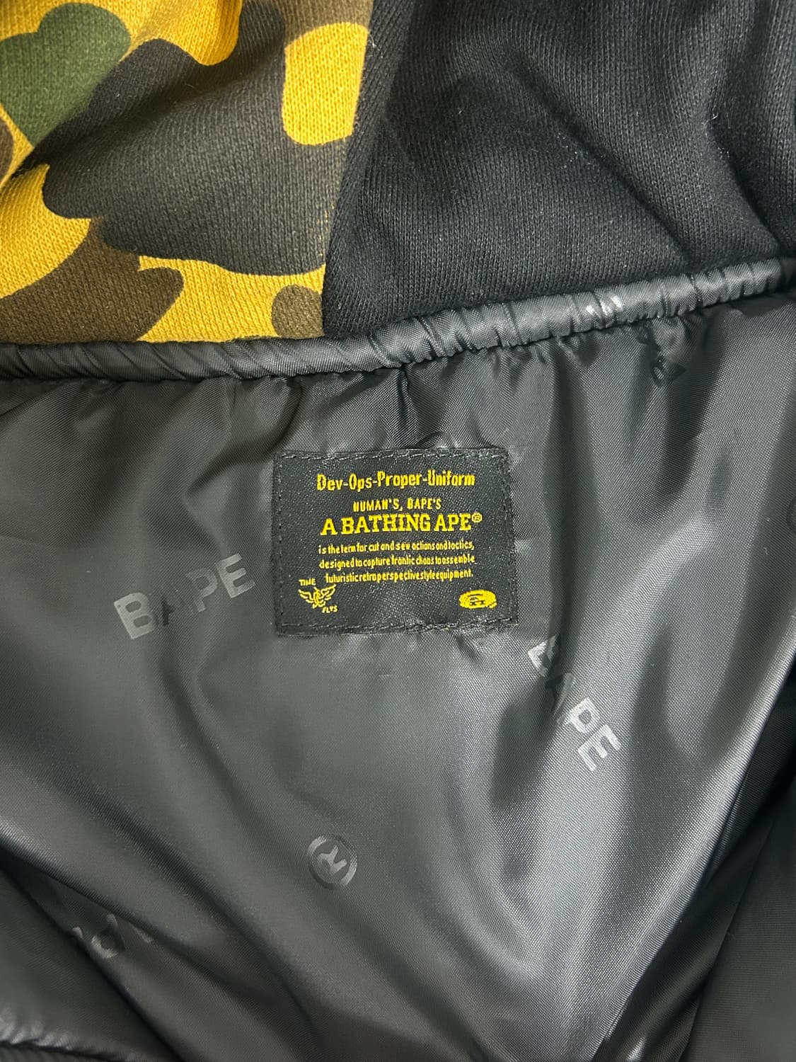 베이프 샤크 MA-1 후드 자켓 상품이미지5