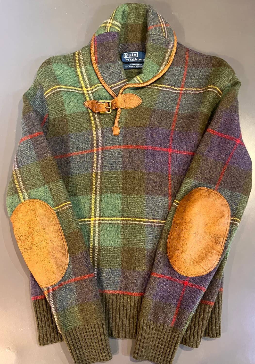 폴로 랄프로렌 메리노울 체크 니트 상품이미지3