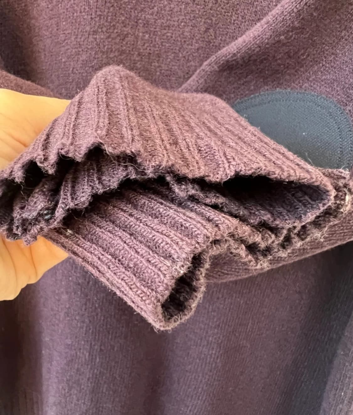 버버리 남성 퍼플 울 반집업니트
 상품이미지6