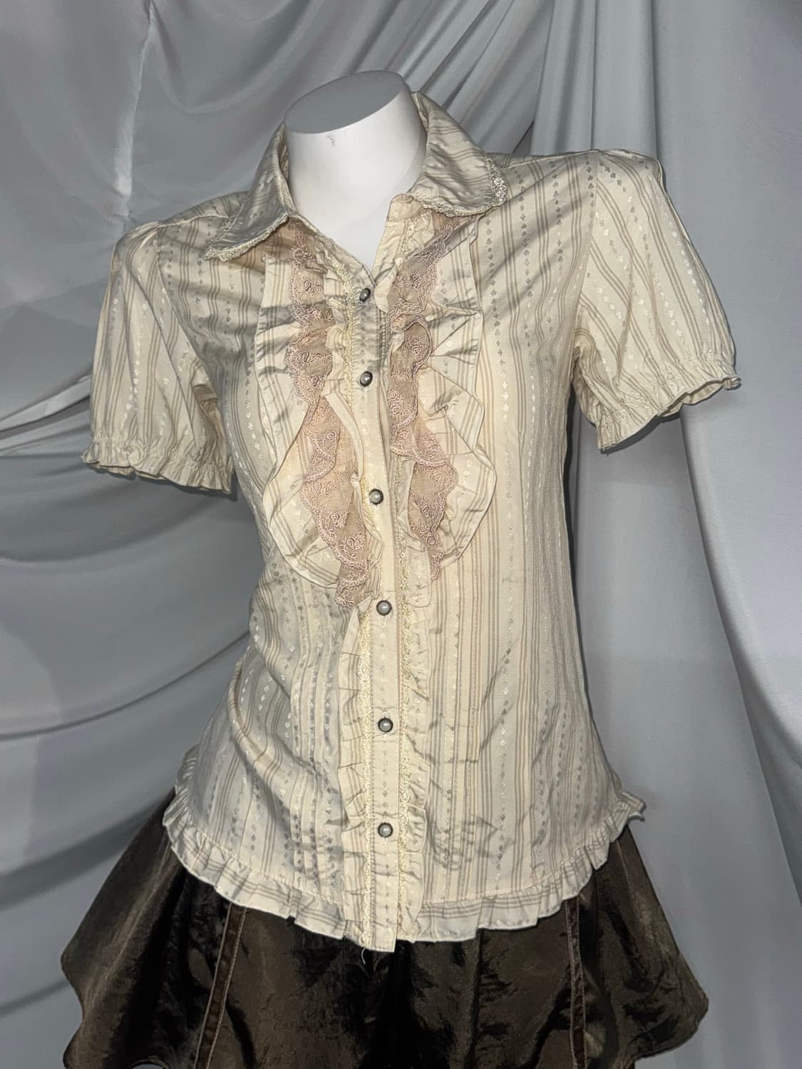 빈티지 브라운 레오파드 프레피 코디세트  상품이미지4