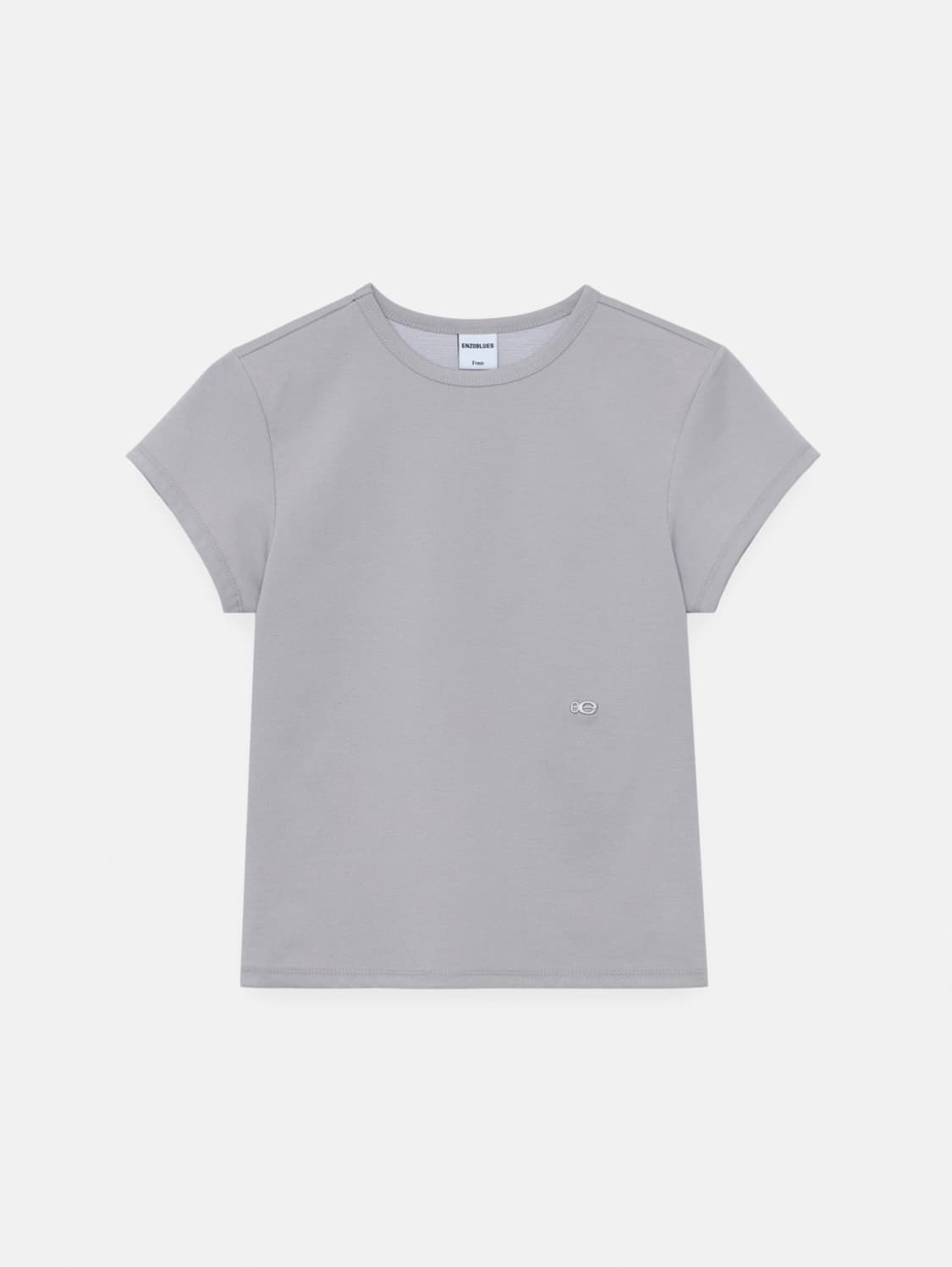 엔조블루스 파스텔 캡 슬리브 티셔츠 Light Grey 상품이미지6