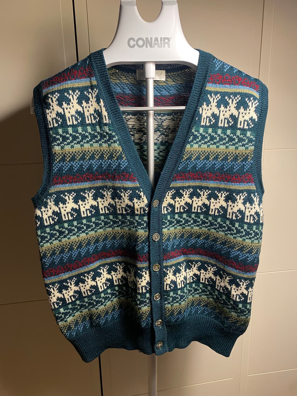 카리나 패턴 니트 조끼 상품이미지2