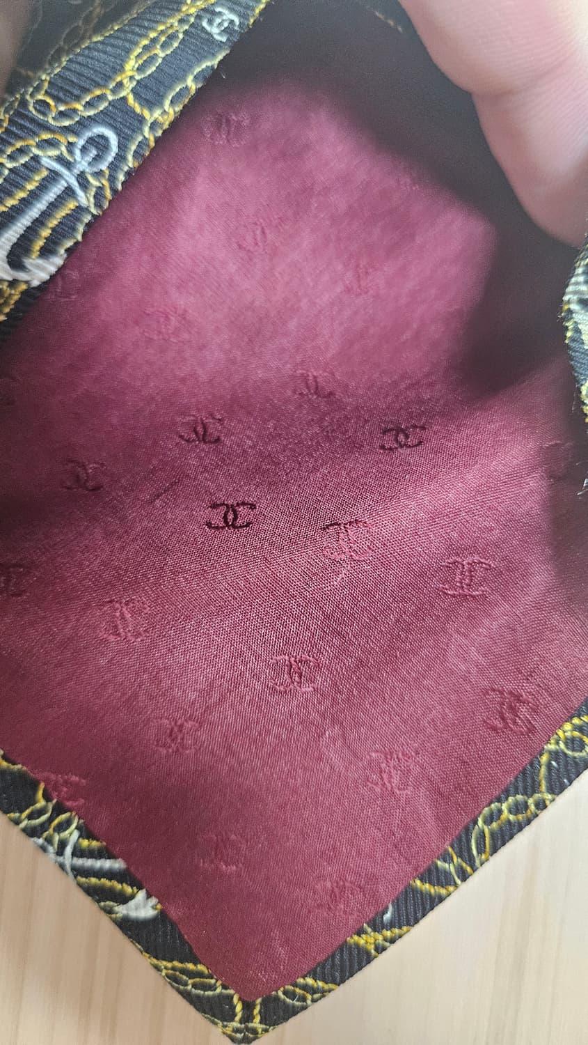 [단종/초희귀] 샤넬 빈티지 마린 앵커 넥타이/10cm 초광폭/상태 최상 상품이미지6