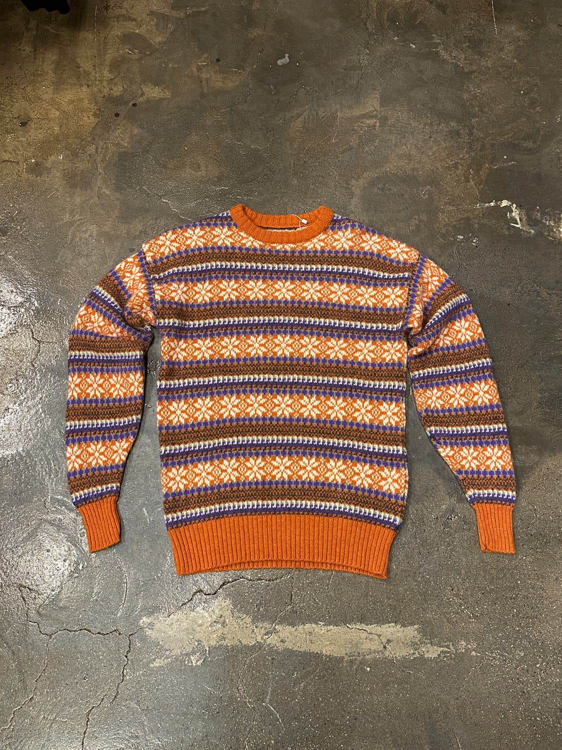 빈티지 패턴 니트 스웨터 L 상품이미지1