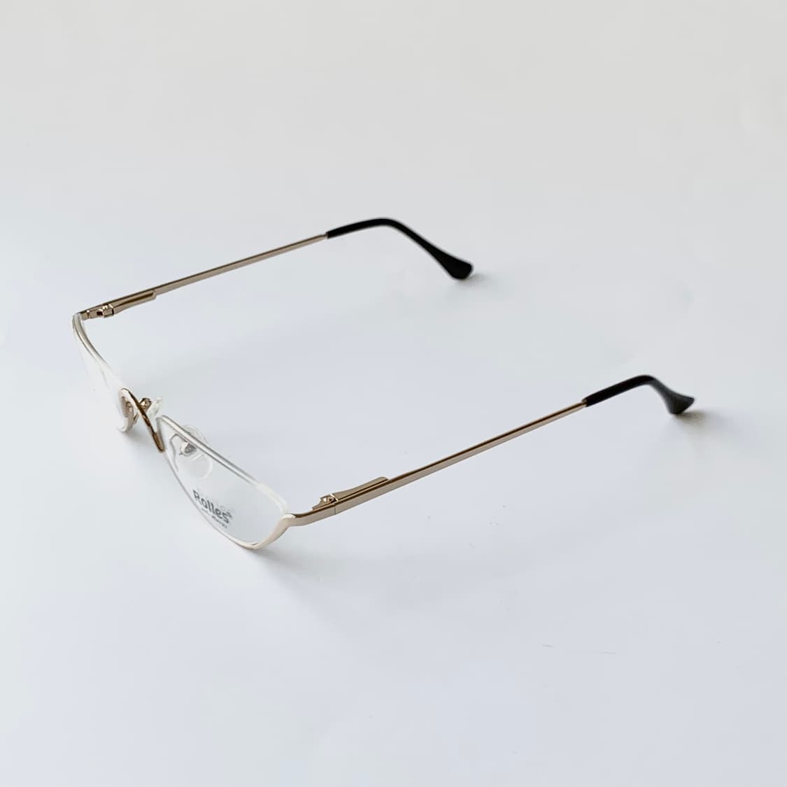 745 데드스탁 언더림 골드 라운드 유니크 빈티지안경테 상품이미지3