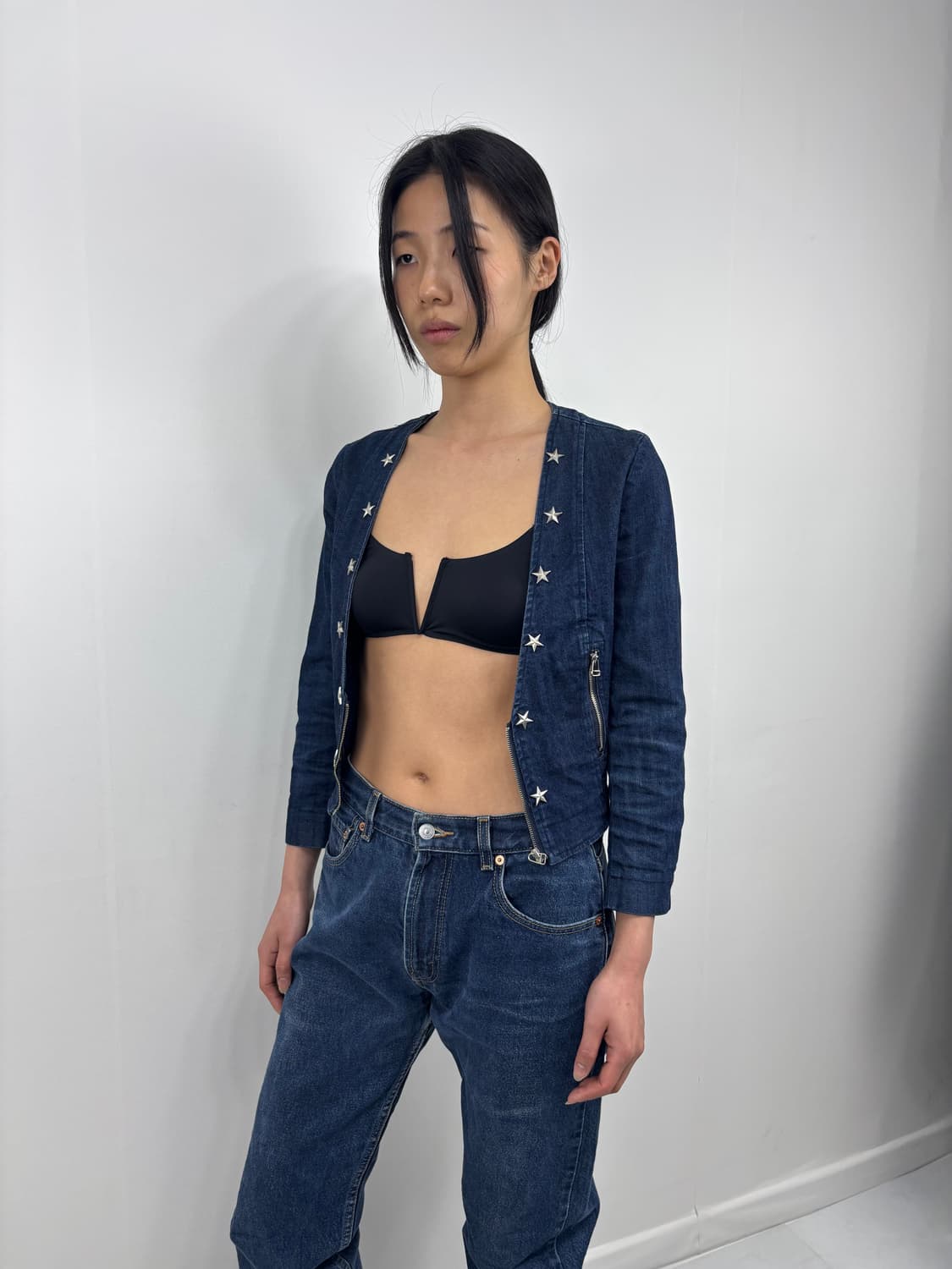 STAR STUDDED DENIM JACKET 상품이미지5