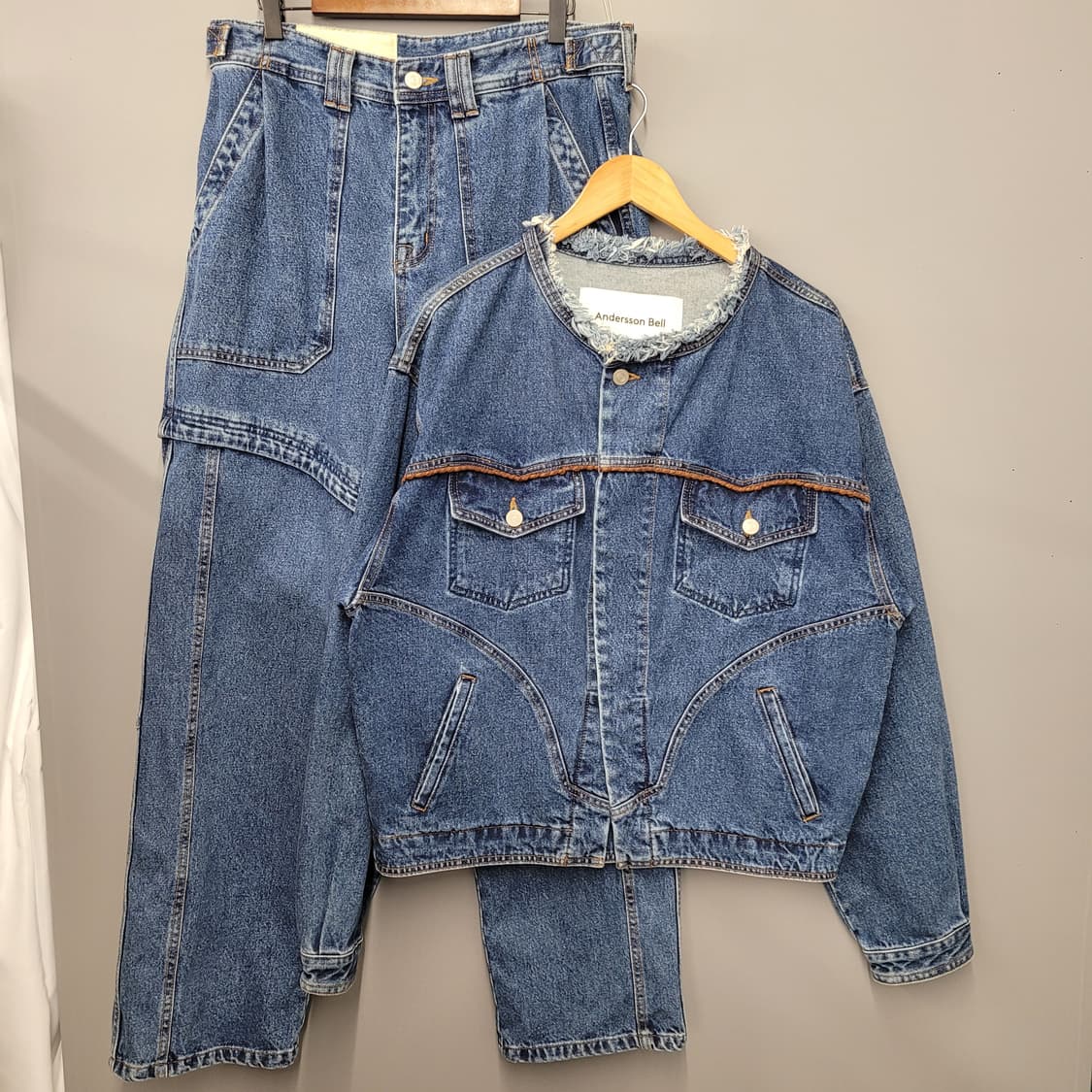 Andersson Bell 앤더슨벨 데셔 웨스턴 데님 셋업 상품이미지1