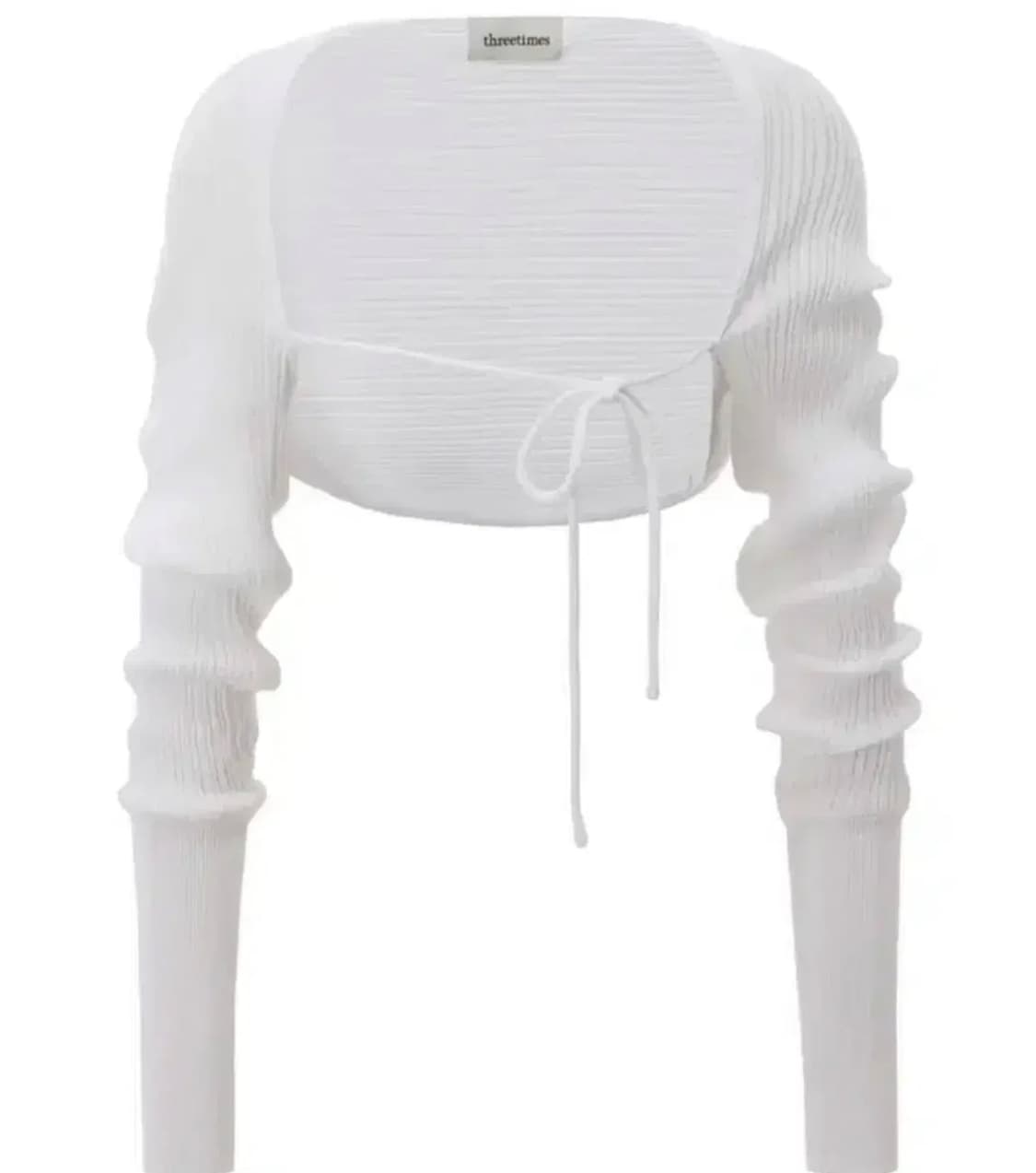 쓰리타임즈 릿 볼레로 화이트 상품이미지1