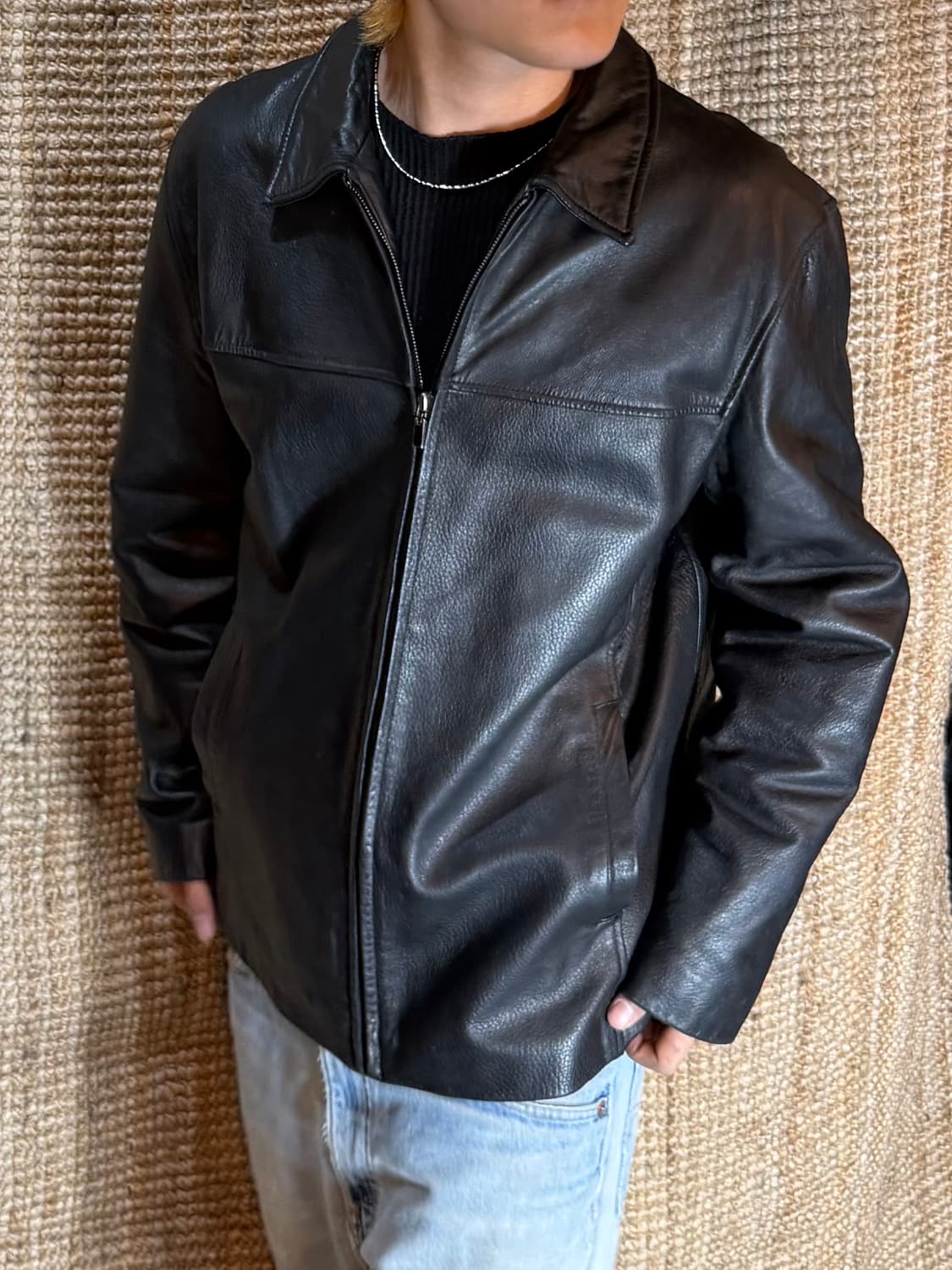 빈티지 양가죽 레더자켓 상품이미지1