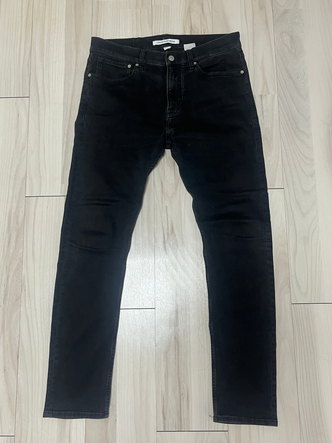 캘빈클레빈 블랙 스판 슬림진  상품이미지1