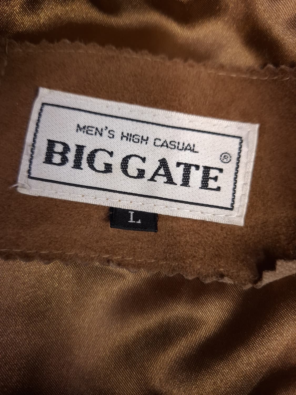 90's 국내산 빅게이트 리얼램스킨레더 스웨이드 봄버자켓 상품이미지2