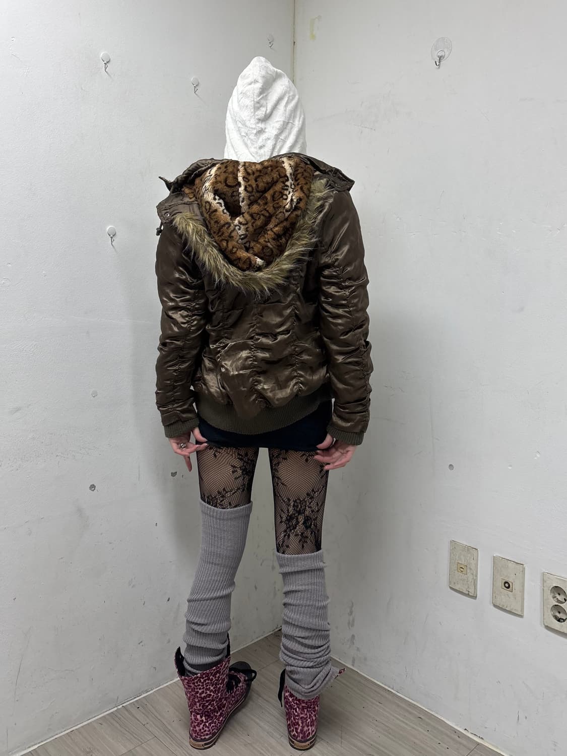 [GAL]00‘s Rare Design Shirring Leopard F 상품이미지8