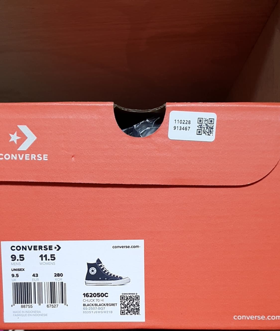 컨버스 척 70 하이 새상품 [280] (고무끈 증정) 상품이미지4