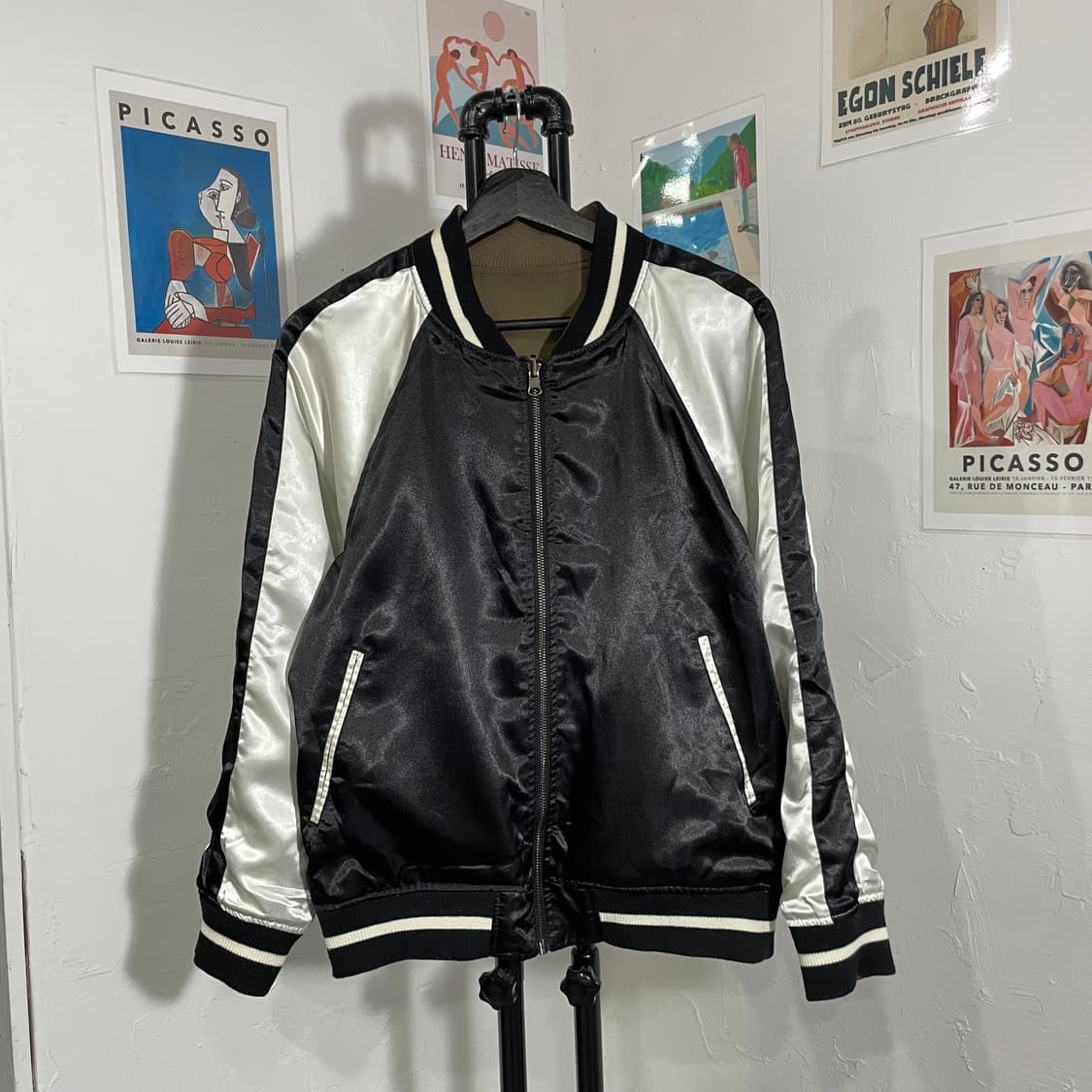 리버시블 새틴 블루종 상품이미지2