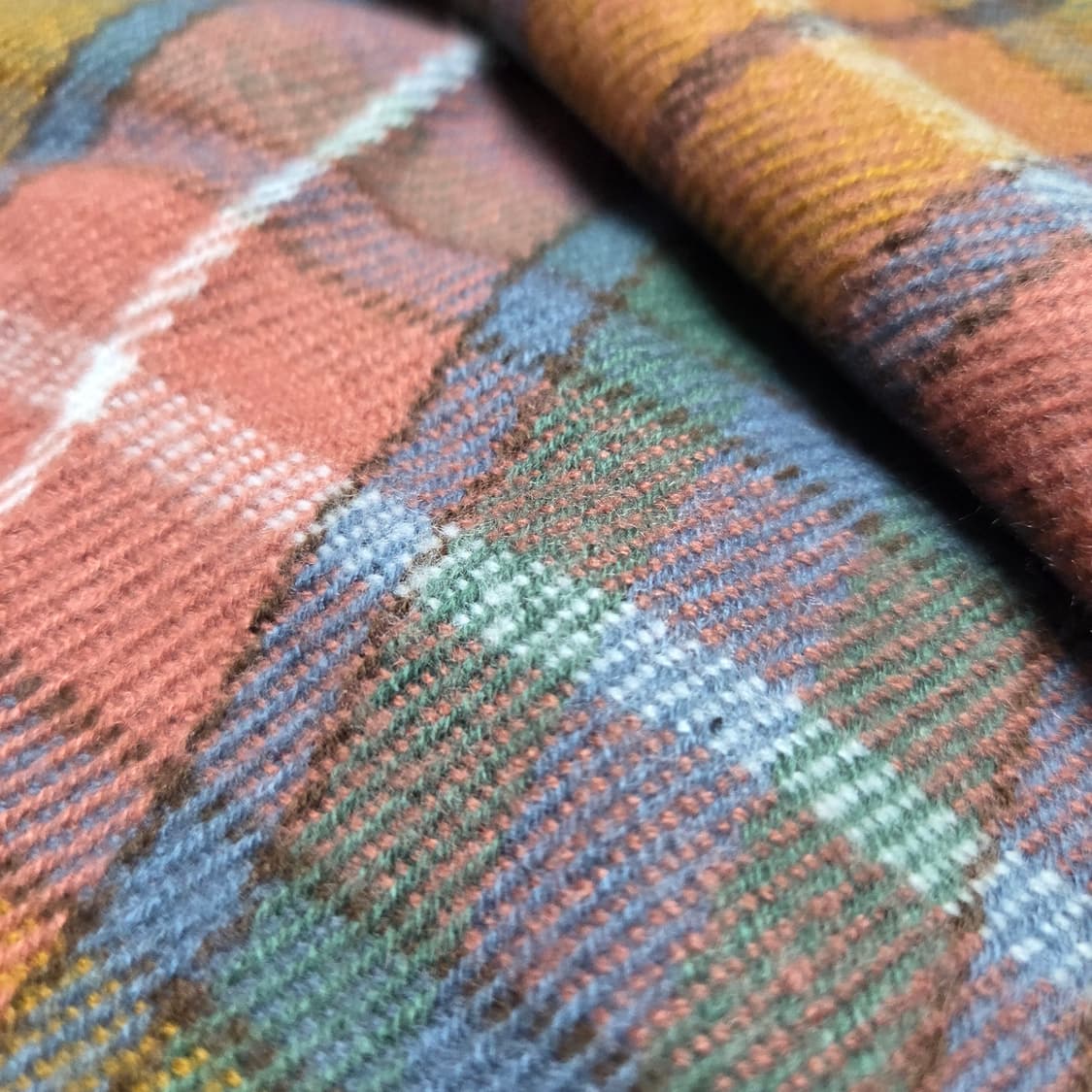 빈티지 타탄 체크 머플러 상품이미지2