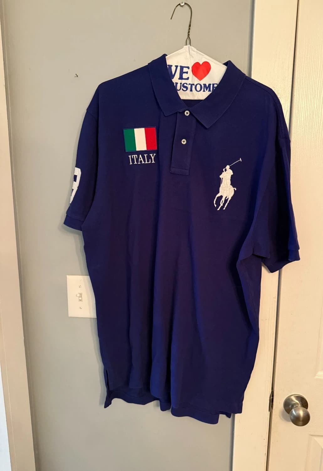 폴로 랄프로렌 빅포니 이탈리아 반팔 카라티 네이비 #3 상품이미지1