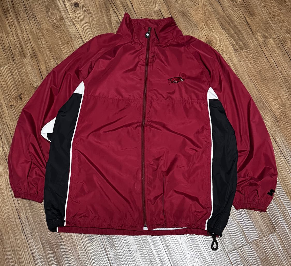 스타터 버건디 올드스쿨 오버핏  매쉬 바람막이 상품이미지2