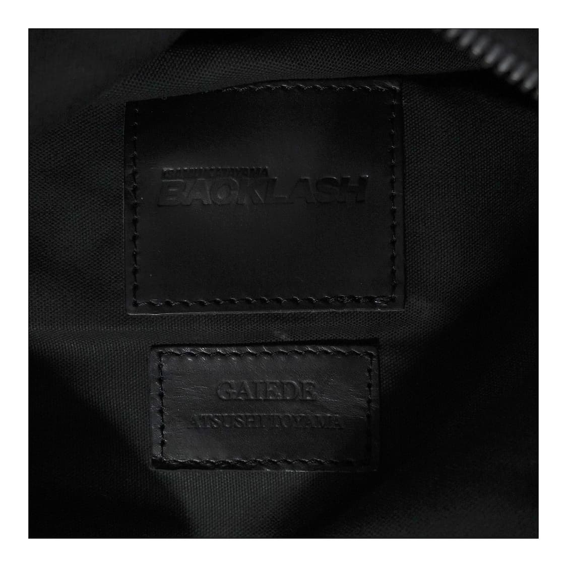 ISAMUKATAYAMA BACKLASHXGAIEDE 카프스킨 레더 백 상품이미지10