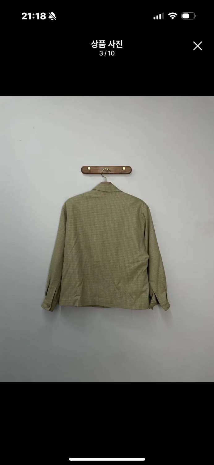 입생로랑 체크 블루종 자켓 A3341 상품이미지4