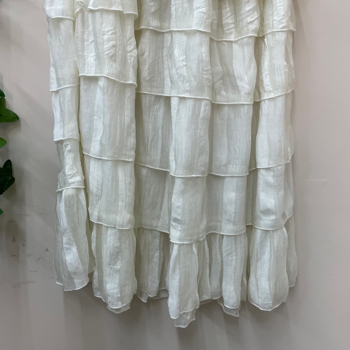 화이트 캉캉 모리 포레스트 숲 여리 엔젤 페어리 롱스커트 🏠 상품이미지2