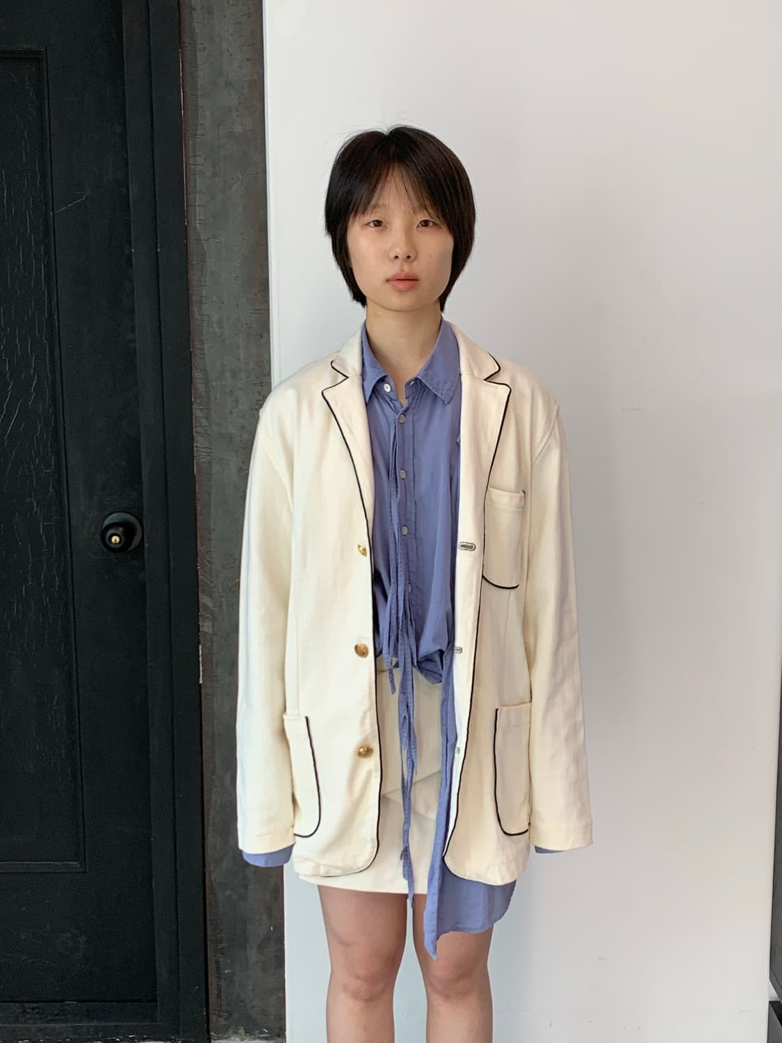 Gap 테이핑 스웻 블레이저 상품이미지2