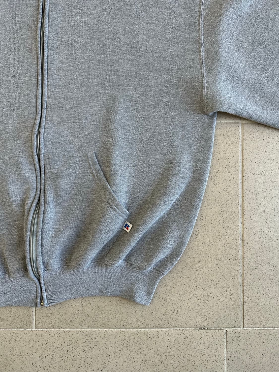 90s 빈티지 러셀 후드집업 그레이 XL 상품이미지3