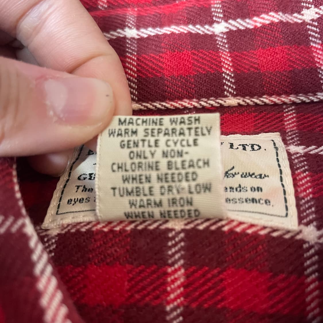 에드윈 레드 타탄체크 투포켓 플란넬 셔츠 L 상품이미지6