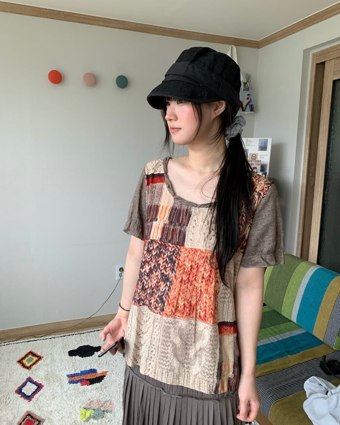 japan vintage wrinkle cap 상품이미지3