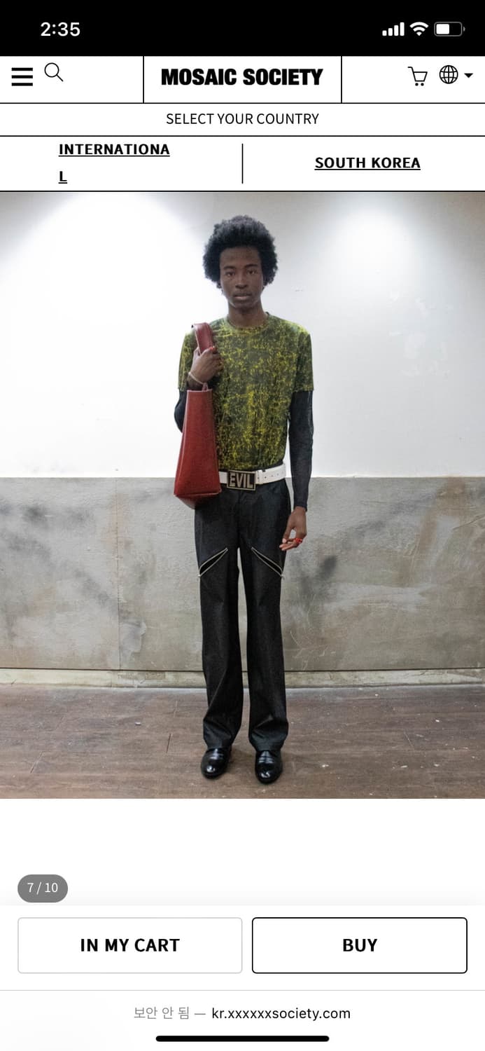 Sad zip latex pants matte black/S 상품이미지4