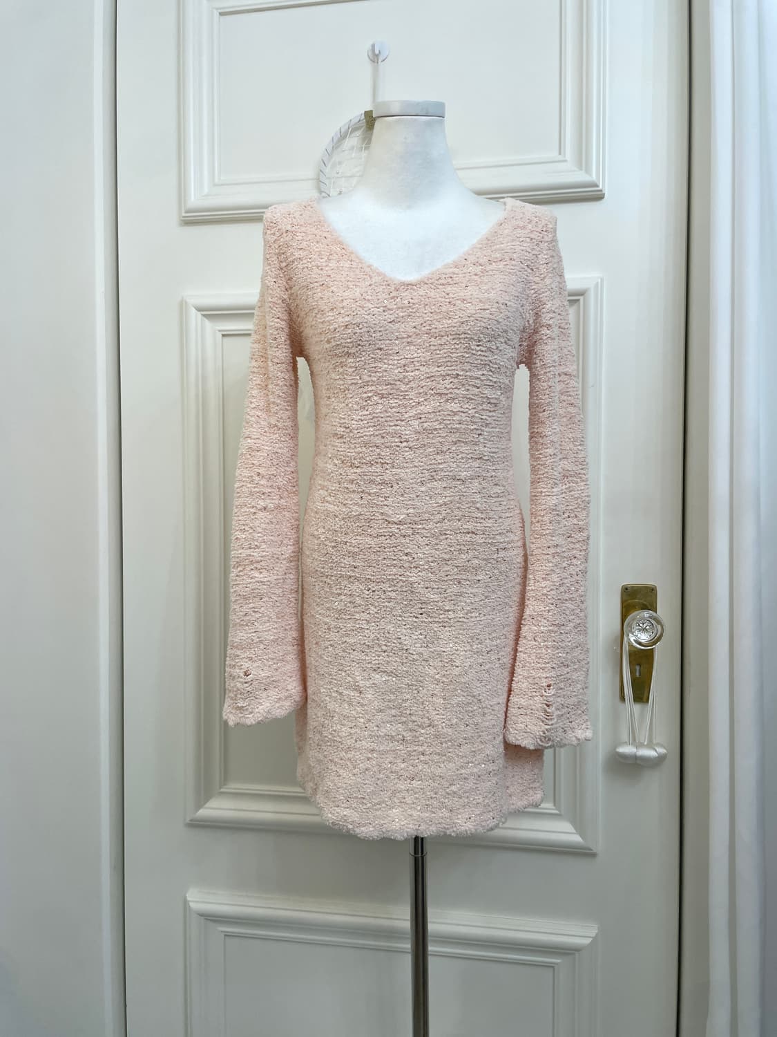 SNIDEL sheer pink glitter point cozy min 상품이미지1
