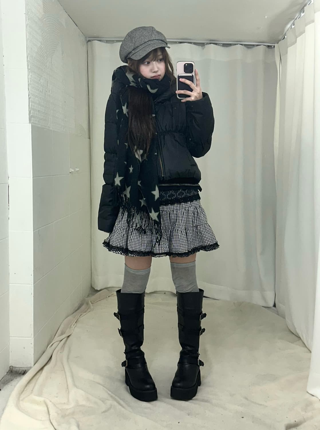 액시즈팜 블랙 별 니혼진 데일리 코디세트 상품이미지1