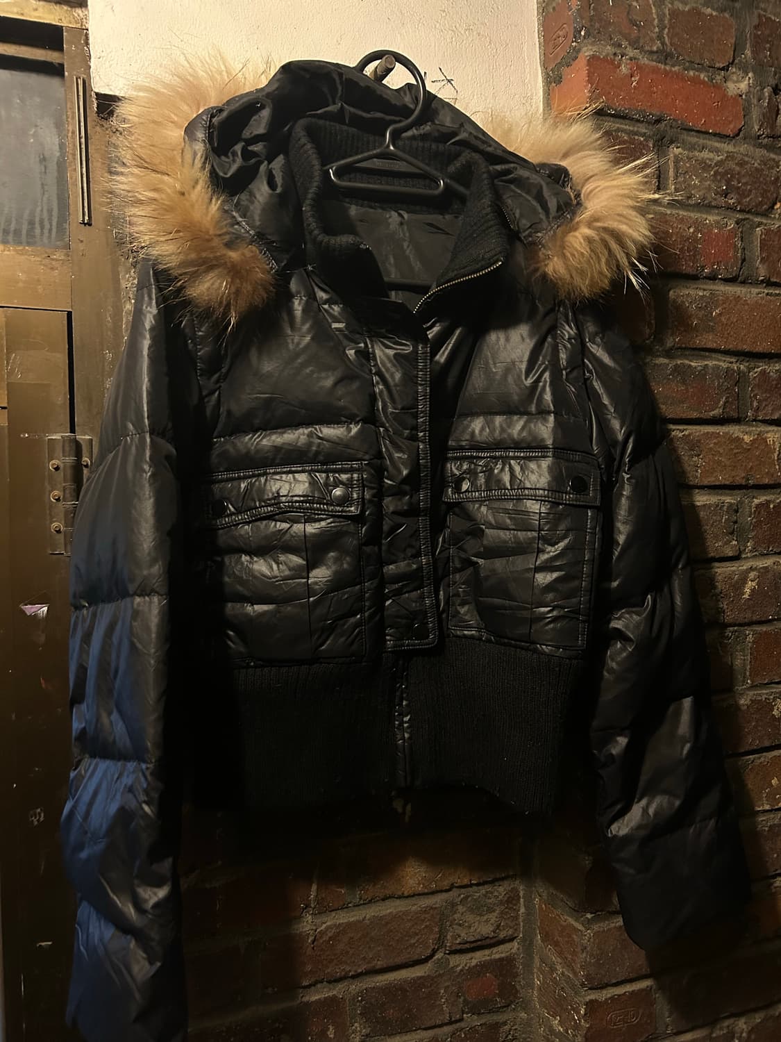 2000s JPN y2k 율프죠 블랙 숏 패딩 상품이미지1