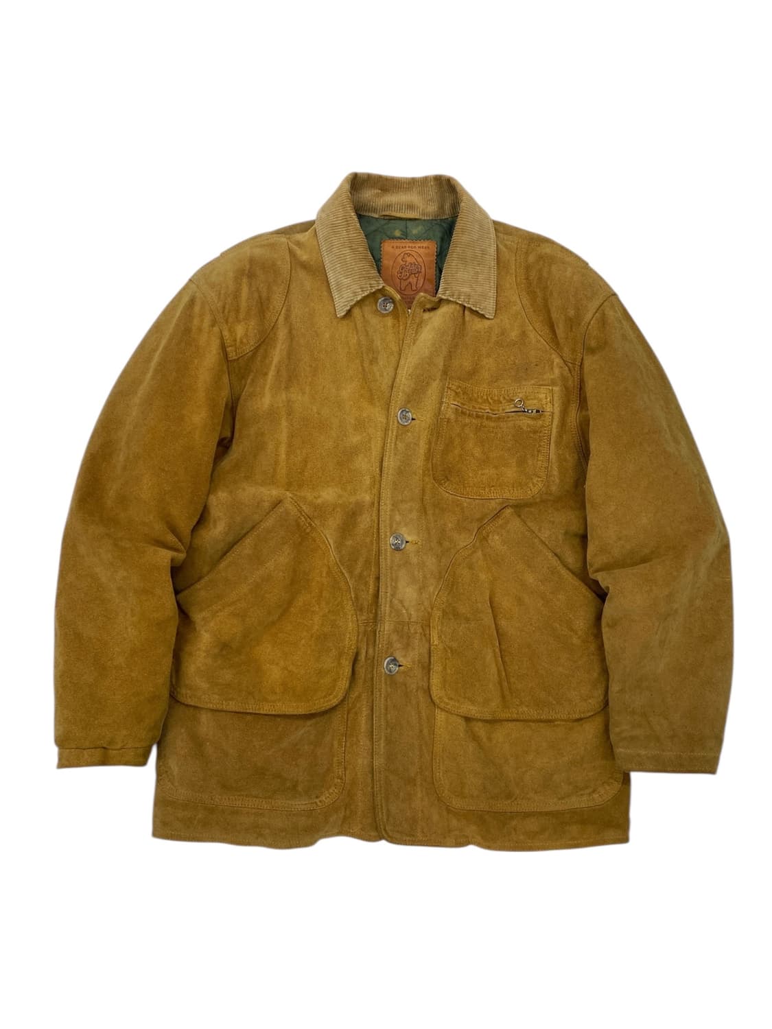 80‘s 골든베어 스웨이드 헌팅 자켓 상품이미지1