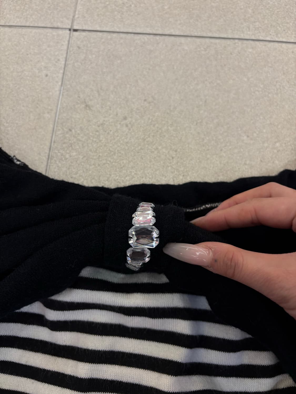 세실맥비 스트라이프 오프숄더 상품이미지2