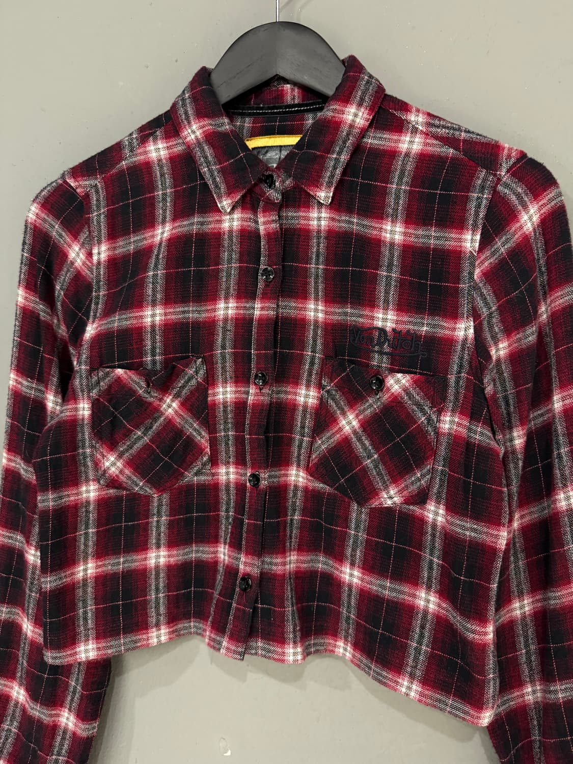 Von dutch back lettering check shirt  상품이미지6