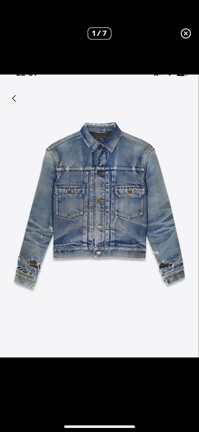 (구매)생로랑 70‘s 디스트로이드 자켓 삽니다@@@@ 상품이미지2