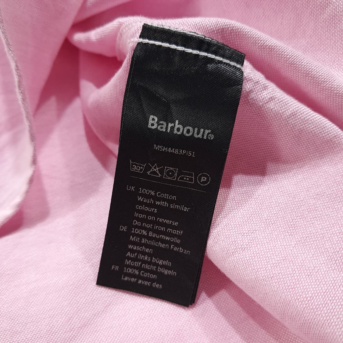 CL713 L 바버 코튼 버튼다운 옥스포드 핑크 셔츠 남방 상품이미지5