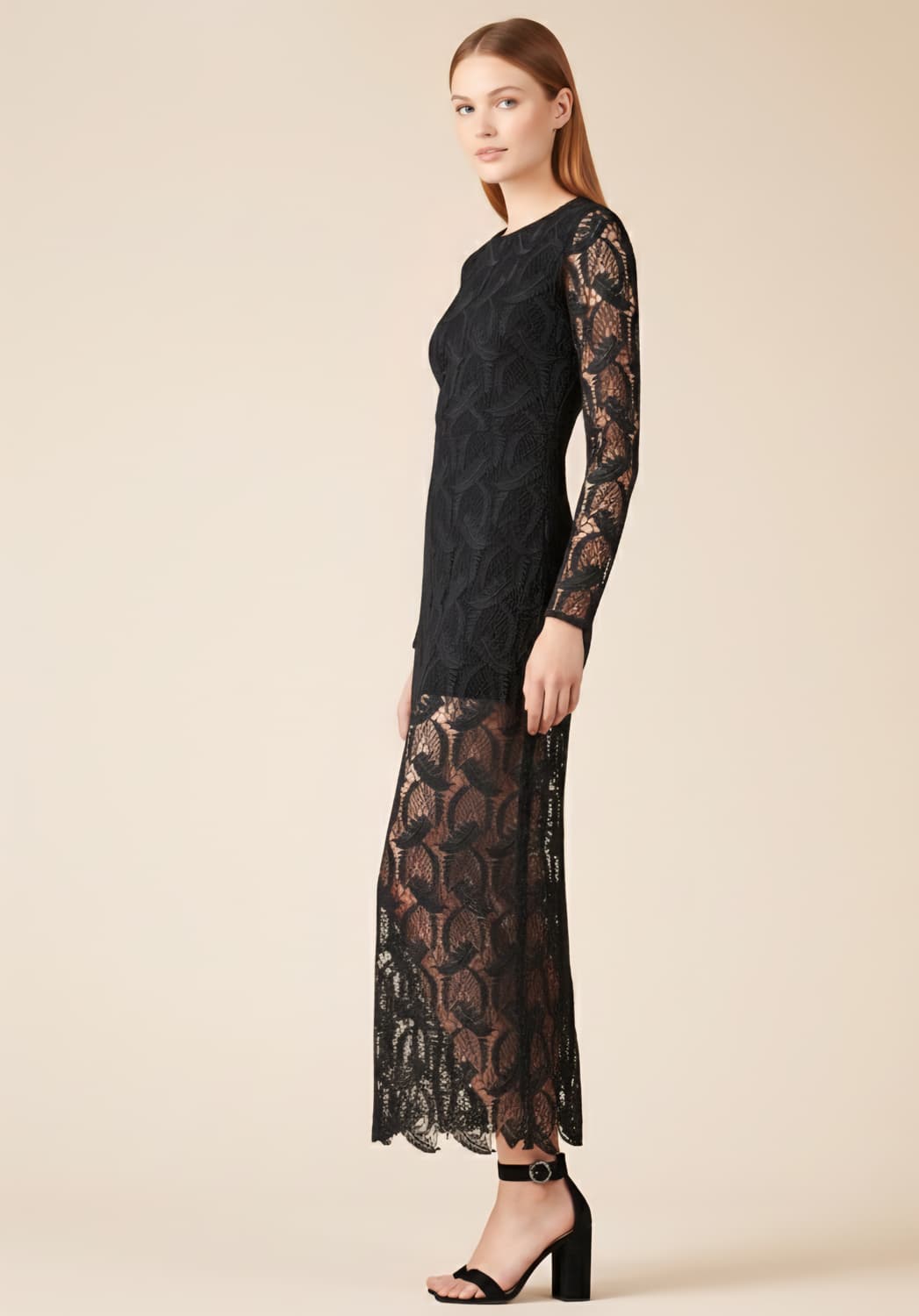 마쥬 레이스 백오픈 롱원피스 2사이즈 상품이미지3