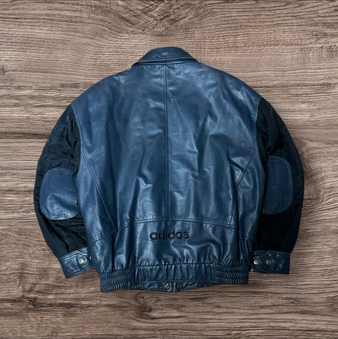 90s Adidas Leather Bomber Jacket 상품이미지4