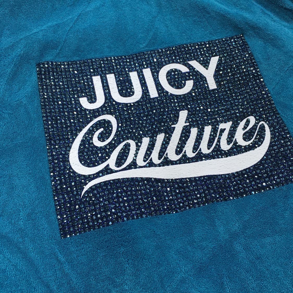 투티/0252 쥬시 꾸뛰르 블랙 라벨 슬림핏 y2k 후드집업 백 포인트 상품이미지7