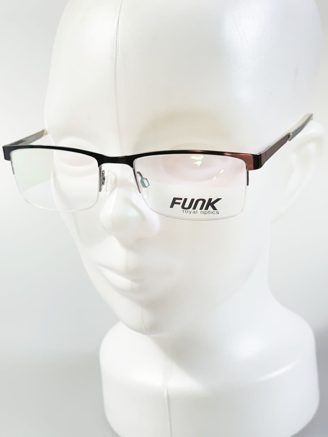 90s FUNK 반무테 메탈 스퀘어 빈티지 안경 상품이미지8