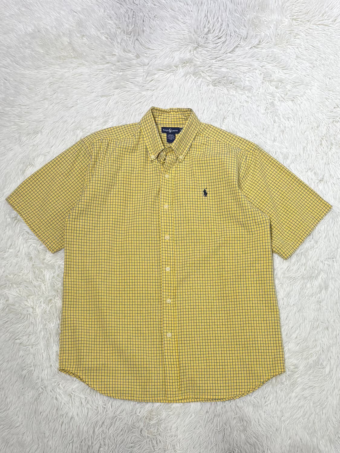 폴로랄프로렌 네이비포니 체크 반팔 셔츠 상품이미지3