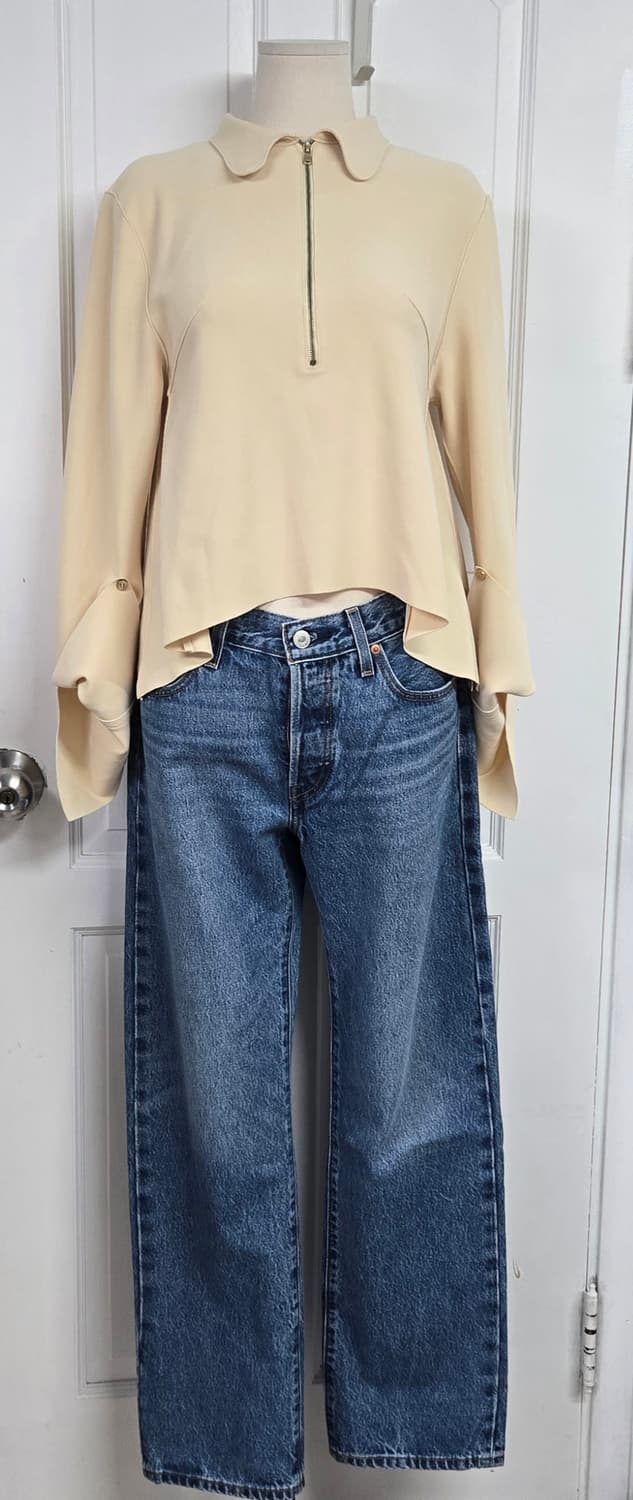 제이청 시그니처 하프집업 블라우스 상품이미지2