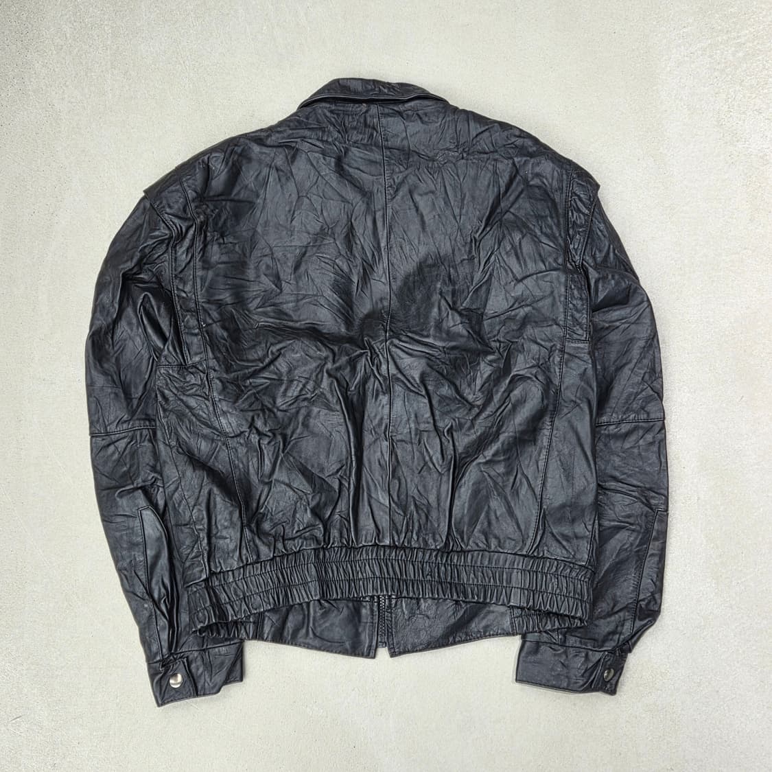 빈티지 레더 봄버자켓 s09176 상품이미지2