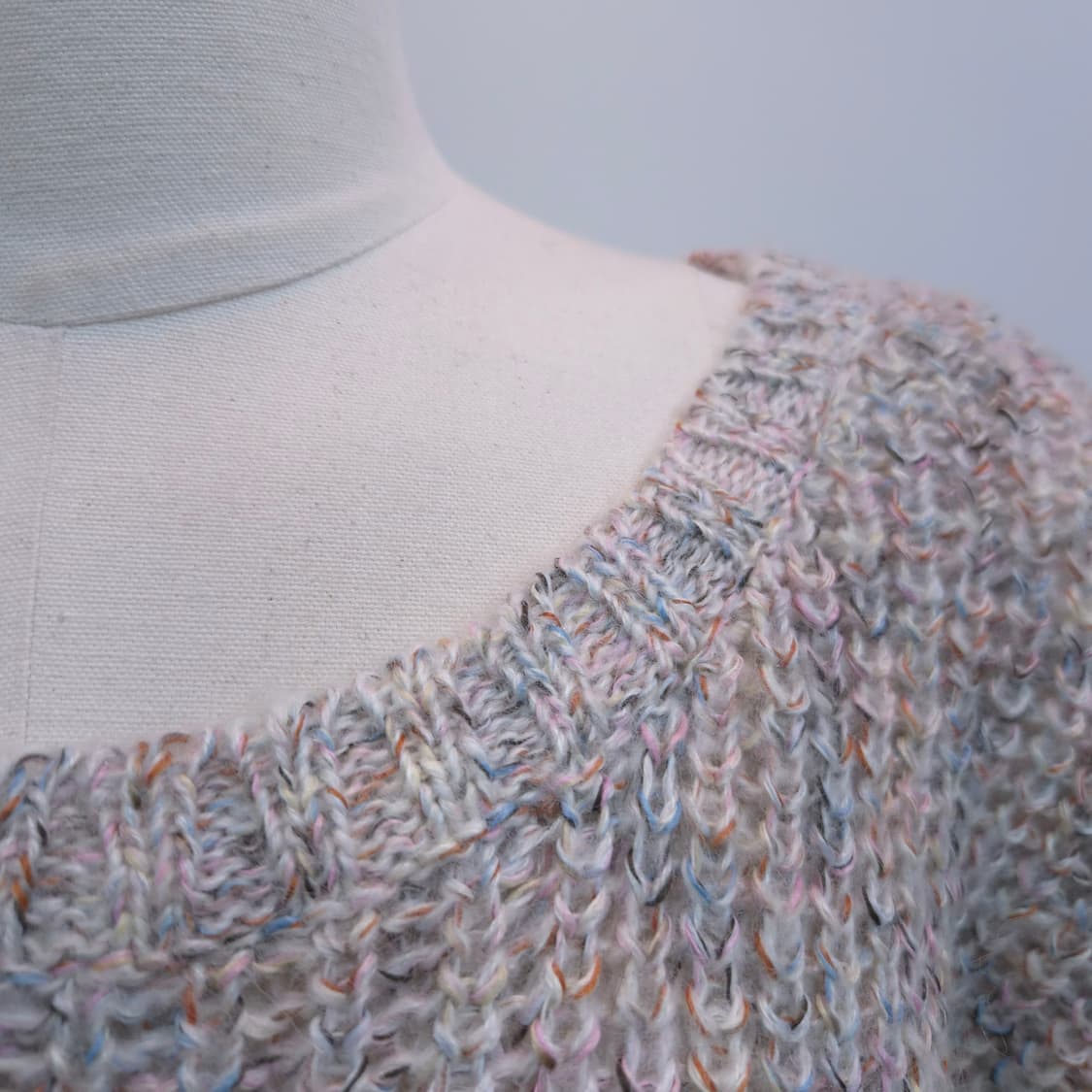 일본제 멀티컬러 울혼방 니트 스웨터 상품이미지3